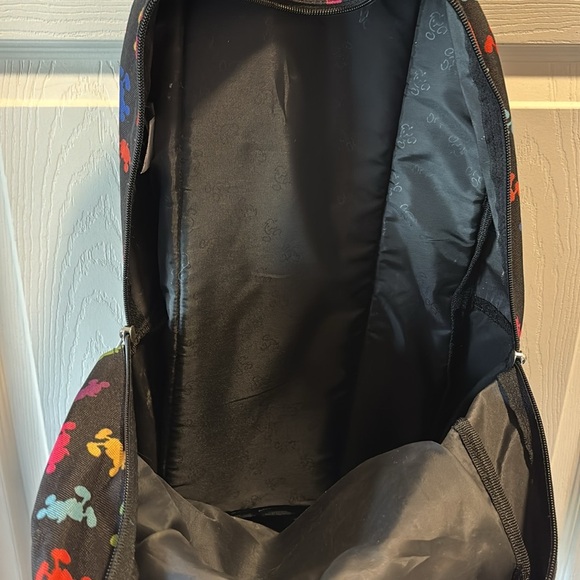 Walt Disney World Parks Mickey Mouse MultiColor Silhouettes Logo Backpack LARGE - Picture 8 of 12